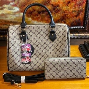 Handbag/Crossbody Wallet Set Vegan Leather NWT